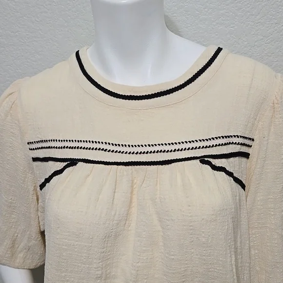 Bohme Valentino Cream Top Size M - Picture 8 of 11